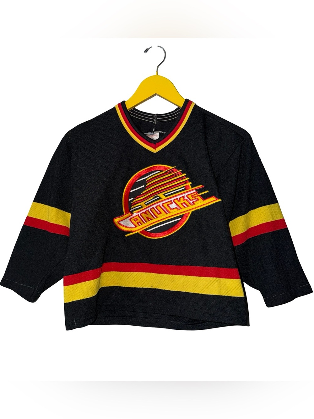 Kids Vintage CCM Vancouver Canucks Jersey Small